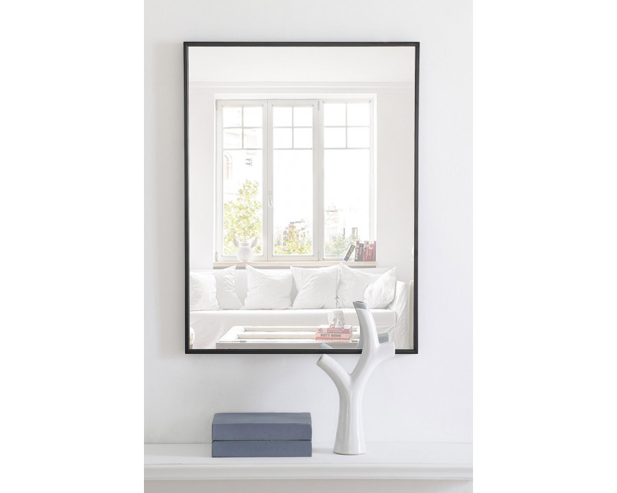 Elegant Wall Mirror - Black, L 32" (MR4071BK)