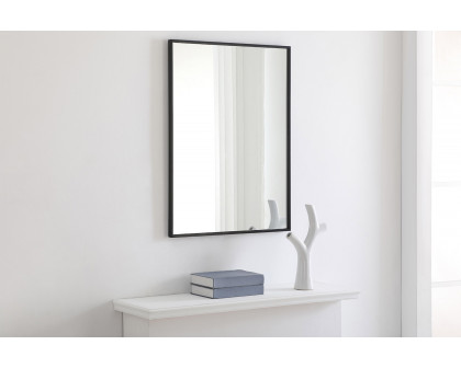 Elegant Wall Mirror - Black, L 32" (MR4071BK)