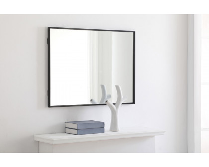 Elegant Wall Mirror - Black, L 32" (MR4071BK)