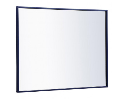 Elegant Wall Mirror - Blue, L 32" (MR4071BL)