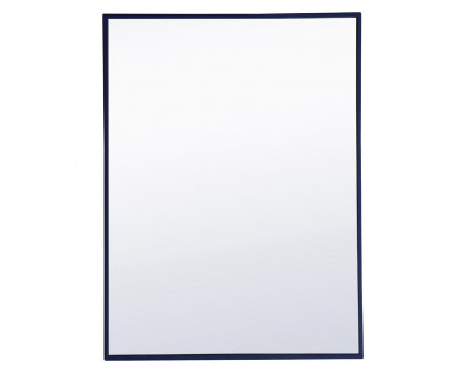 Elegant Wall Mirror - Blue, L 32" (MR4071BL)