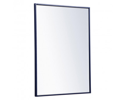 Elegant Wall Mirror - Blue, L 32" (MR4071BL)