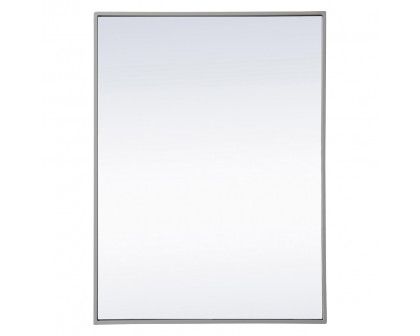 Elegant Wall Mirror - Gray, L 32" (MR4071GR)