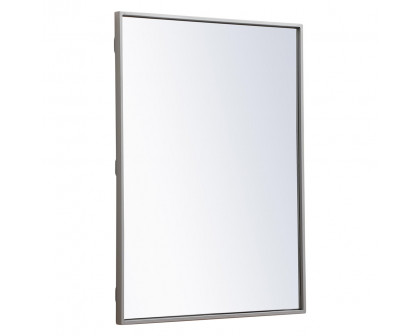 Elegant Wall Mirror - Gray, L 32" (MR4071GR)