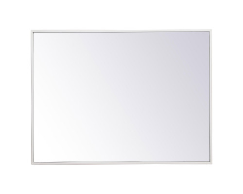 Elegant Wall Mirror - White, L 32" (MR4071WH)