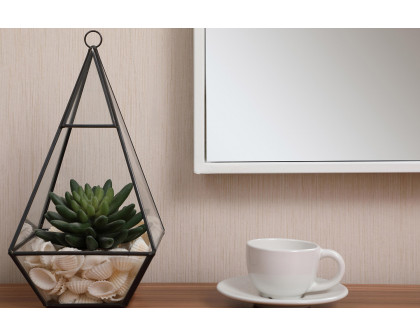 Elegant Wall Mirror - White, L 32" (MR4071WH)