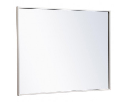 Elegant Wall Mirror - White, L 32" (MR4071WH)