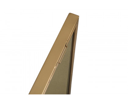 Elegant Wall Mirror - Brass, L 32" (MR4072BR)