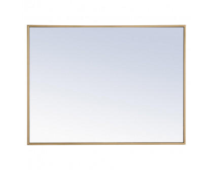 Elegant Wall Mirror - Brass, L 32" (MR4072BR)