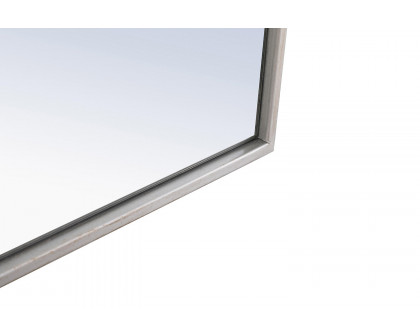 Elegant Wall Mirror - Silver, L 32" (MR4073S)