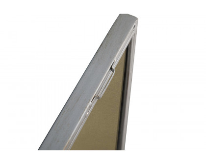 Elegant Wall Mirror - Silver, L 32" (MR4073S)