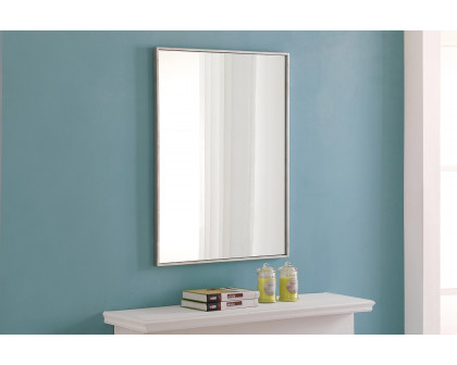 Elegant Wall Mirror - Silver, L 32" (MR4073S)