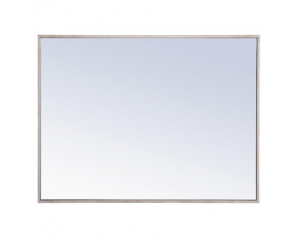 Elegant Wall Mirror - Silver, L 32" (MR4073S)