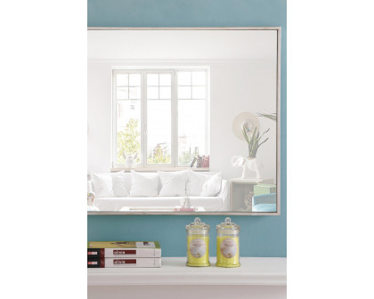 Elegant Wall Mirror - Silver, L 32" (MR4073S)