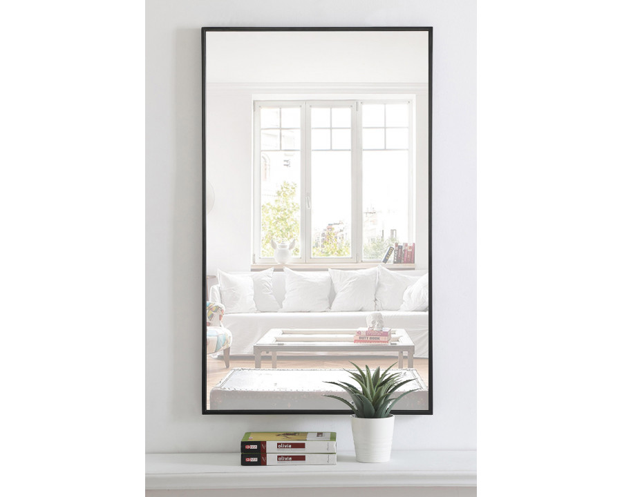 Elegant Wall Mirror - Black, L 40" (MR4074BK)