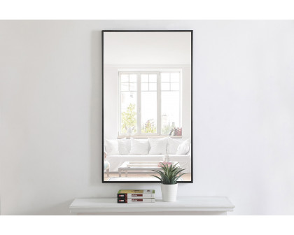 Elegant Wall Mirror - Black, L 40" (MR4074BK)