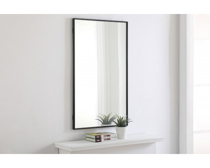 Elegant Wall Mirror - Black, L 40" (MR4074BK)