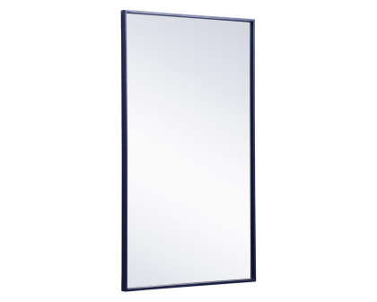 Elegant Wall Mirror - Blue, L 40" (MR4074BL)