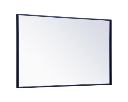 Elegant Wall Mirror - Blue, L 40" (MR4074BL)