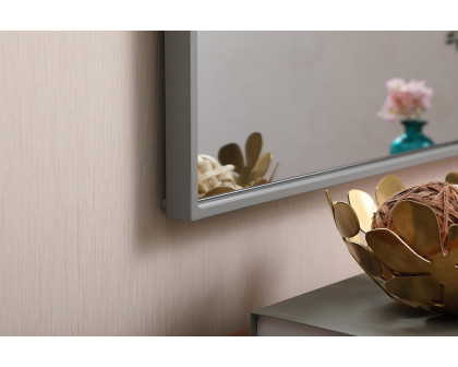 Elegant Wall Mirror - Gray, L 40" (MR4074GR)