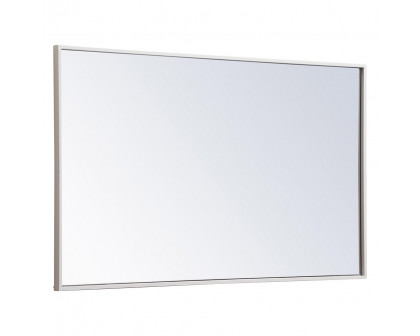 Elegant Wall Mirror - White, L 40" (MR4074WH)