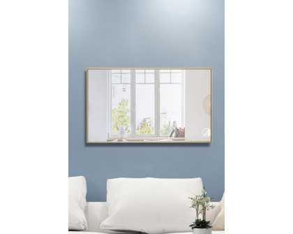 Elegant Wall Mirror - Brass, L 40" (MR4075BR)