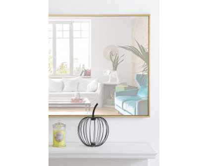 Elegant Wall Mirror - Brass, L 40" (MR4075BR)