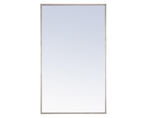 Elegant Wall Mirror - Silver, L 40" (MR4076S)