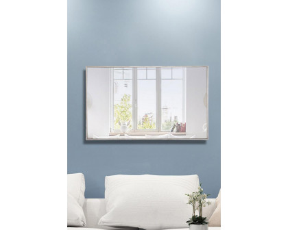 Elegant Wall Mirror - Silver, L 40" (MR4076S)