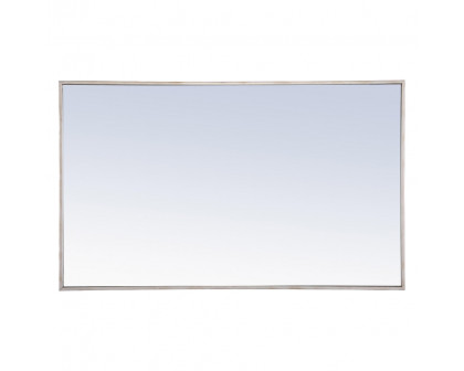 Elegant Wall Mirror - Silver, L 40" (MR4076S)