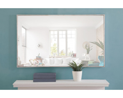 Elegant Wall Mirror - Silver, L 40" (MR4076S)