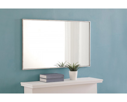 Elegant Wall Mirror - Silver, L 40" (MR4076S)