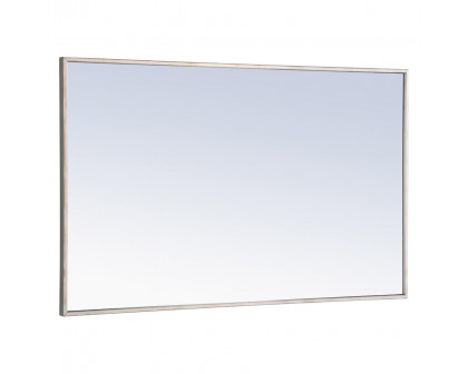 Elegant Wall Mirror - Silver, L 40" (MR4076S)