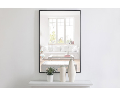 Elegant Wall Mirror - Black, L 42" (MR4077BK)