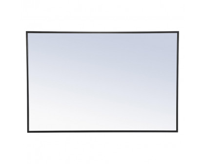 Elegant Wall Mirror - Black, L 42" (MR4077BK)