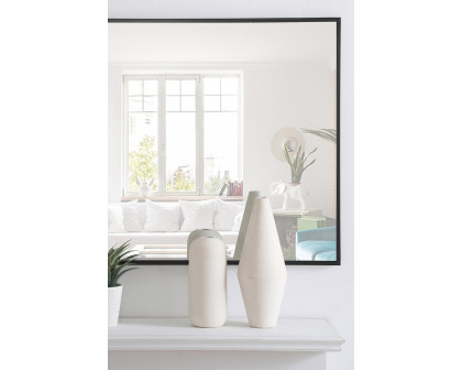 Elegant Wall Mirror - Black, L 42" (MR4077BK)