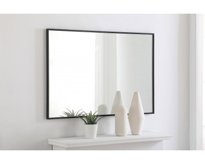 Elegant Wall Mirror - Black, L 42" (MR4077BK)