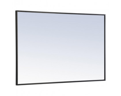 Elegant Wall Mirror - Black, L 42" (MR4077BK)