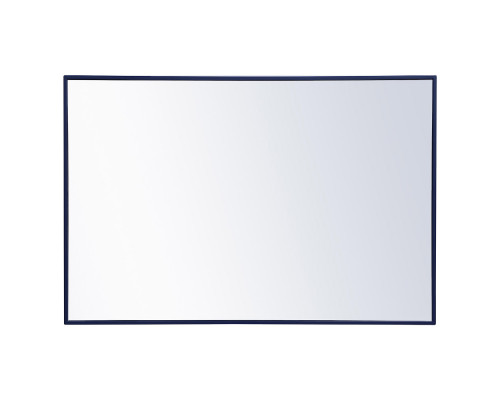 Elegant Wall Mirror - Blue, L 42" (MR4077BL)