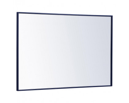 Elegant Wall Mirror - Blue, L 42" (MR4077BL)