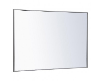 Elegant Wall Mirror - Gray, L 42" (MR4077GR)