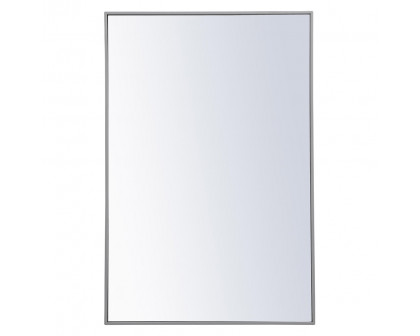 Elegant Wall Mirror - Gray, L 42" (MR4077GR)