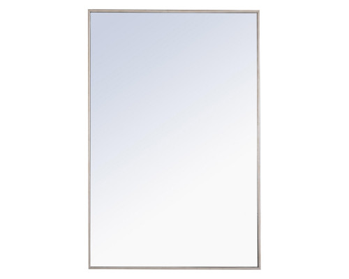 Elegant Wall Mirror - Silver, L 42" (MR4079S)