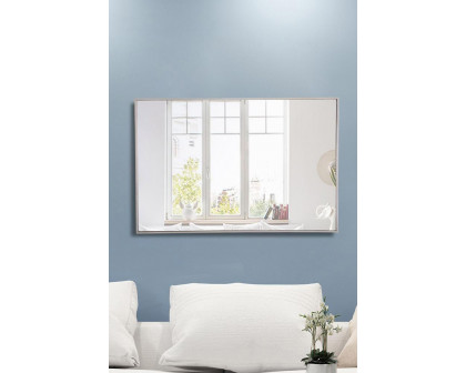 Elegant Wall Mirror - Silver, L 42" (MR4079S)