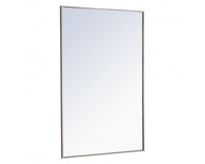 Elegant Wall Mirror - Silver, L 42" (MR4079S)