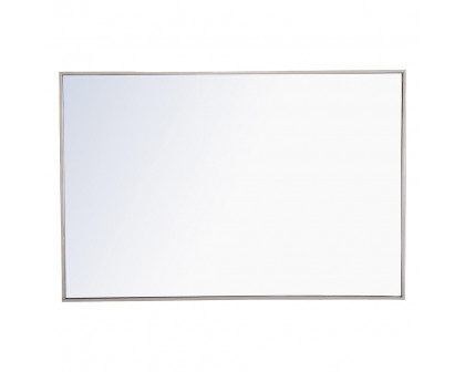 Elegant Wall Mirror - Silver, L 42" (MR4079S)