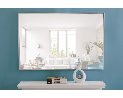 Elegant Wall Mirror - Silver, L 42" (MR4079S)