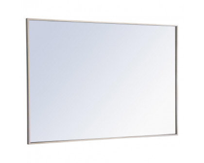 Elegant Wall Mirror - Silver, L 42" (MR4079S)