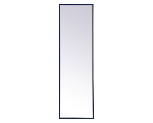 Elegant Wall Mirror - Blue, L 18" (MR4081BL)