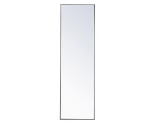 Elegant Wall Mirror - Gray, L 18" (MR4081GR)